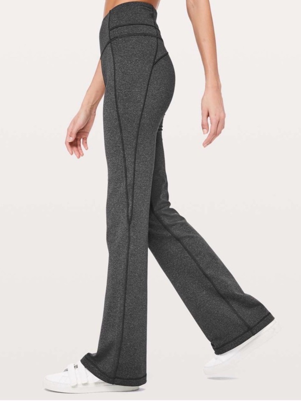 Lululemon Groove Pant Flare 32” ~ 8 ~ Heathered Black - Picture 11 of 13